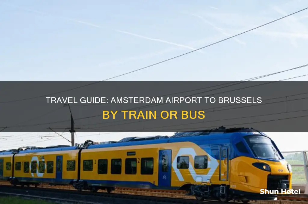 how to get to brussels from amsterdam airport