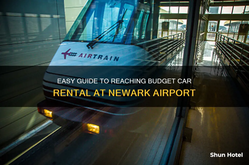 how to get to budget car rental at newark airport