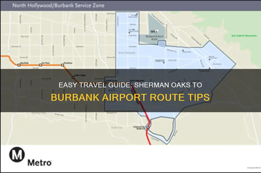 how to get to burbank airport from sherman oaks