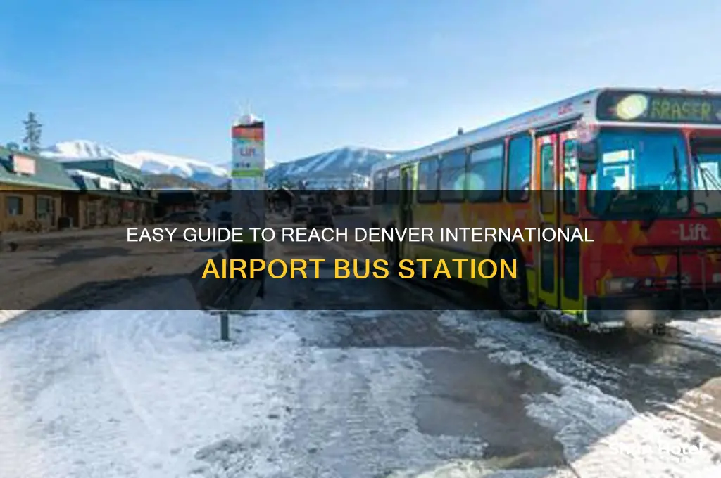 how to get to bus station denver international airport