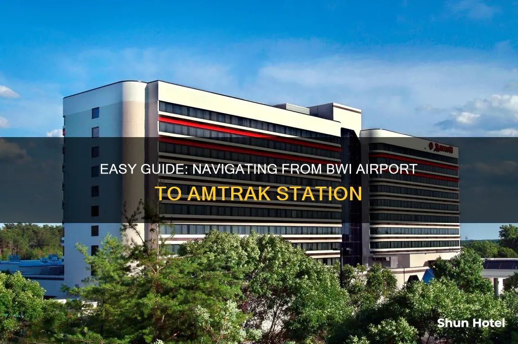 how to get to bwi amtrak from airport