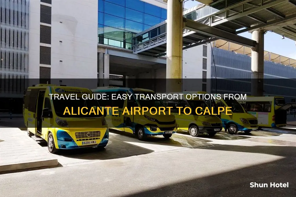 how to get to calpe from alicante airport