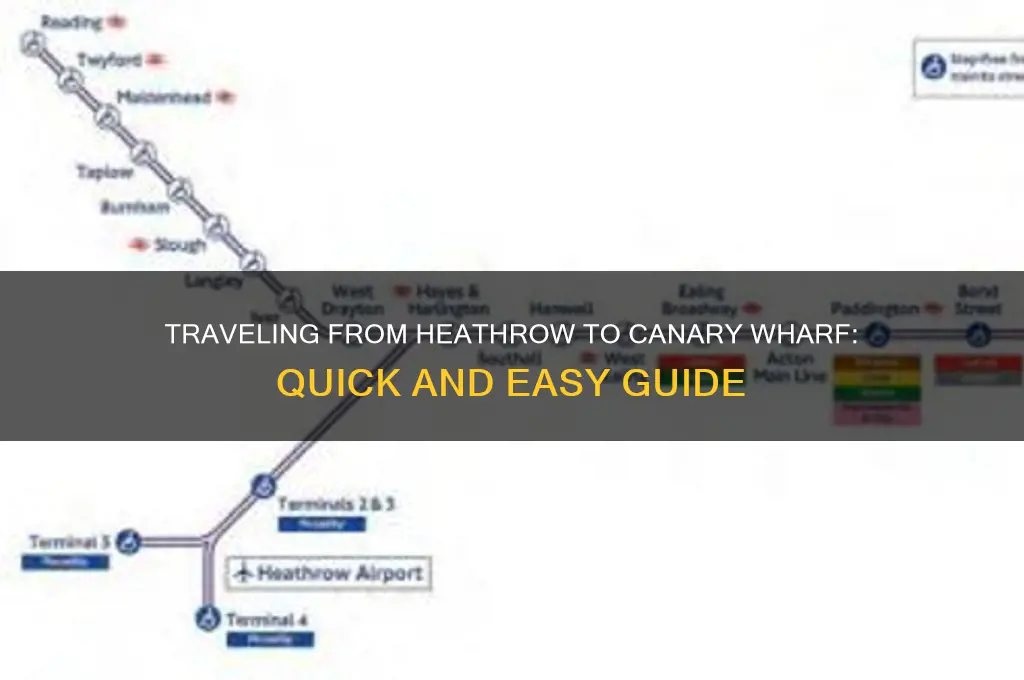 how to get to canary wharf from heathrow airport