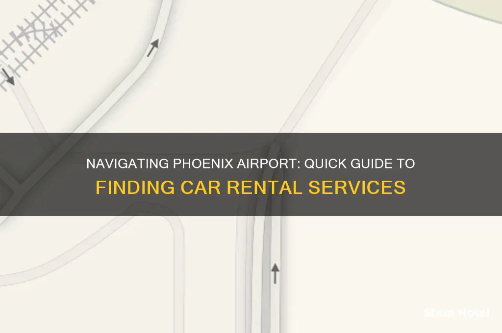 how to get to car rental at phoenix airport