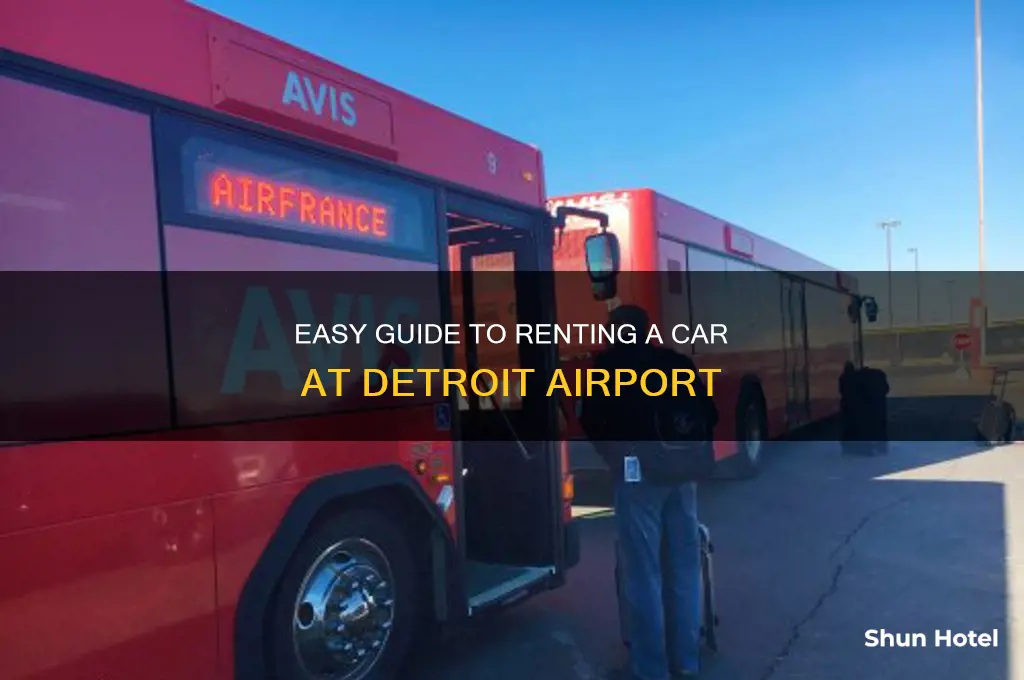 how to get to car rental detroit airport