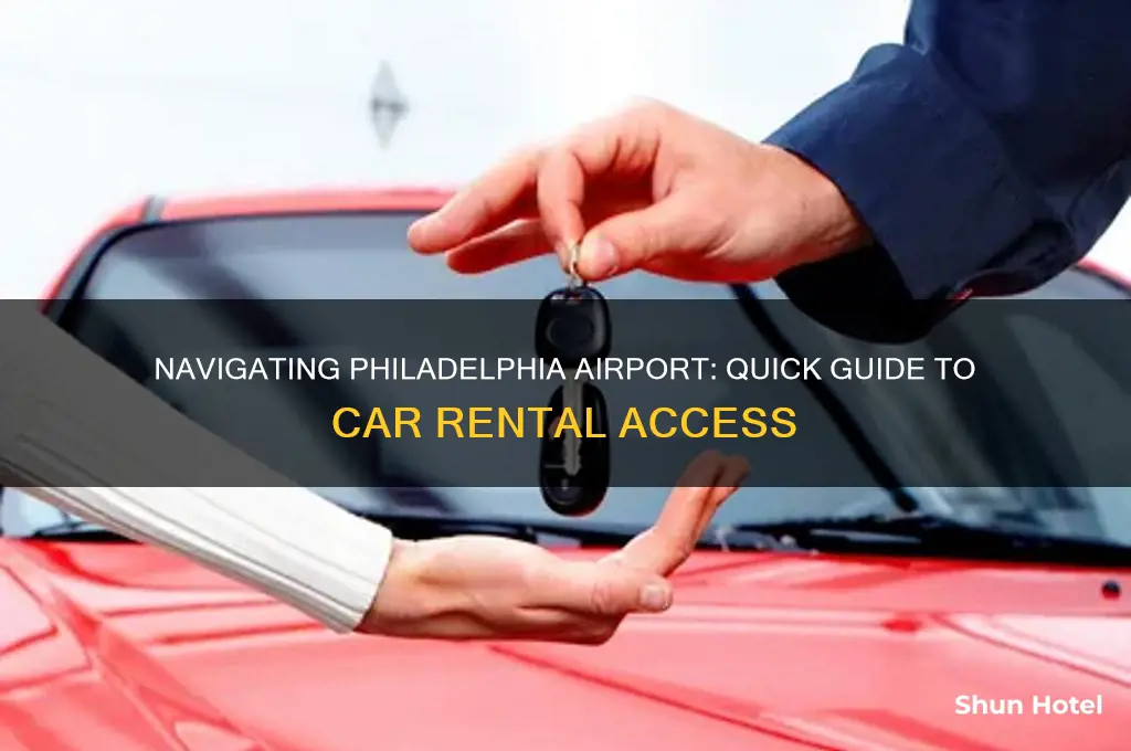 how to get to car rentals at philadelphia airport