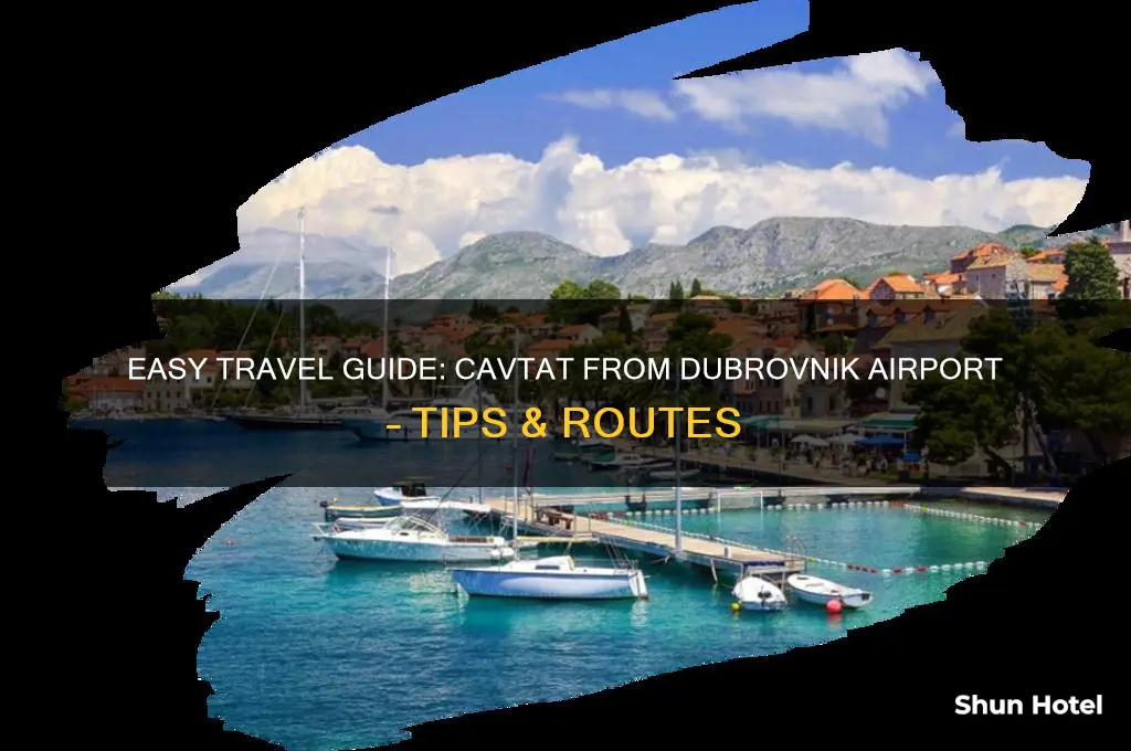 how to get to cavtat from dubrovnik airport