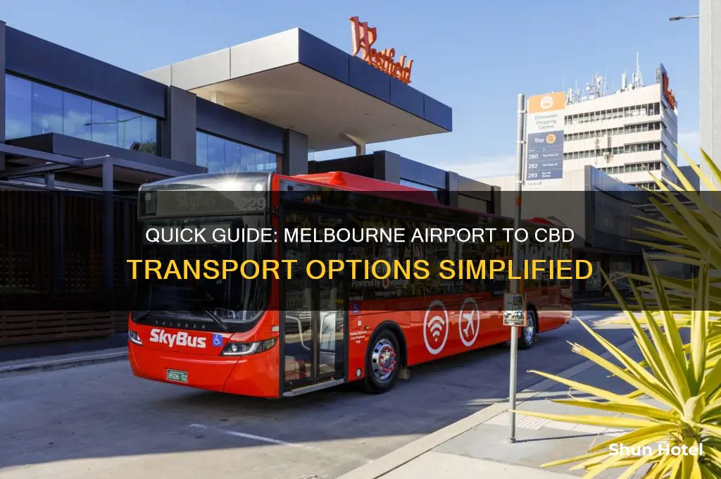 how to get to cbd from melbourne airport