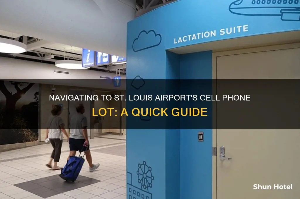 how to get to cell phone lot at stl airport