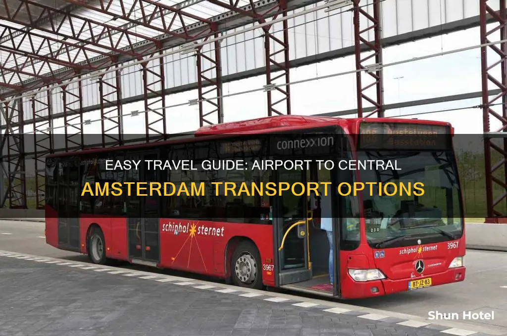 how to get to central amsterdam from airport