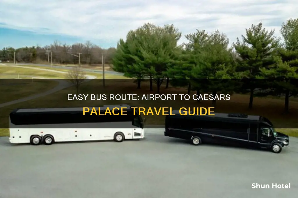 how to get to cesar palace via bus from airport