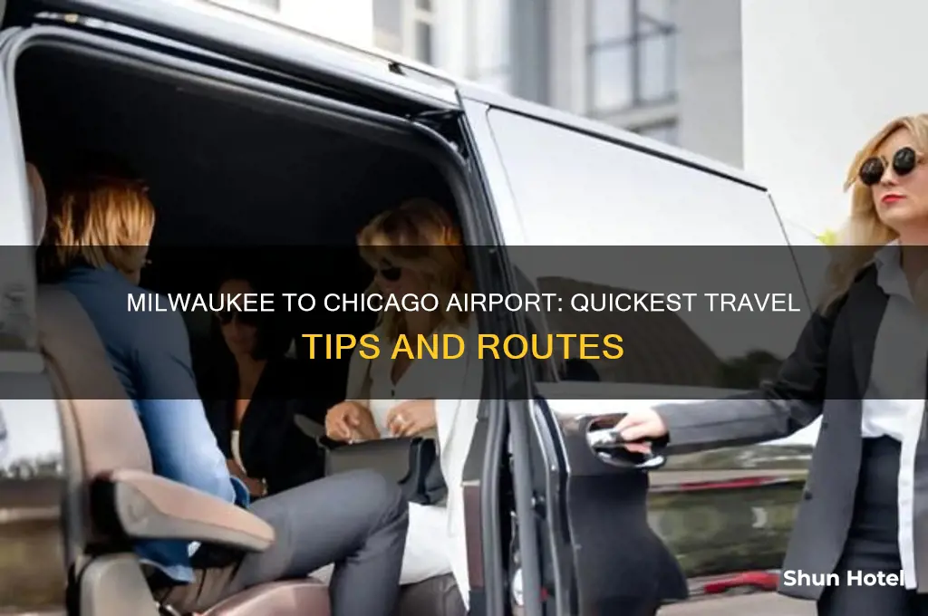 how to get to chicago airport from milwaukee