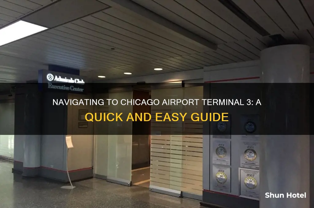 how to get to chicago airport terminal 3