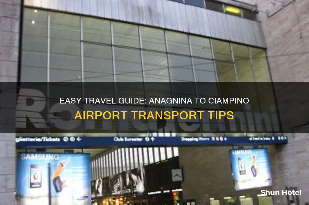 how to get to ciampino airport from anagnina