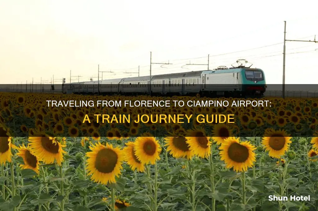 how to get to ciampino airport from florence by train