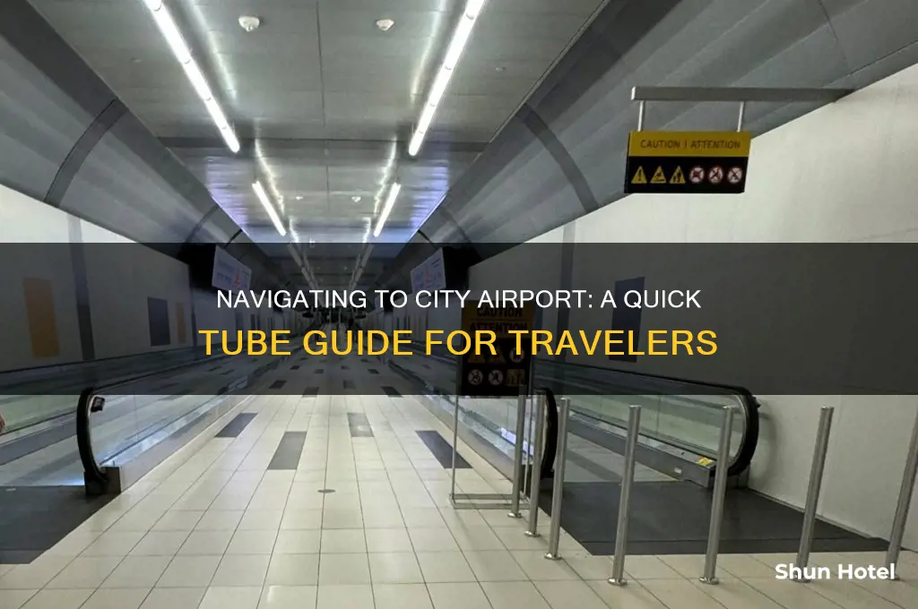 how to get to city airport by tube