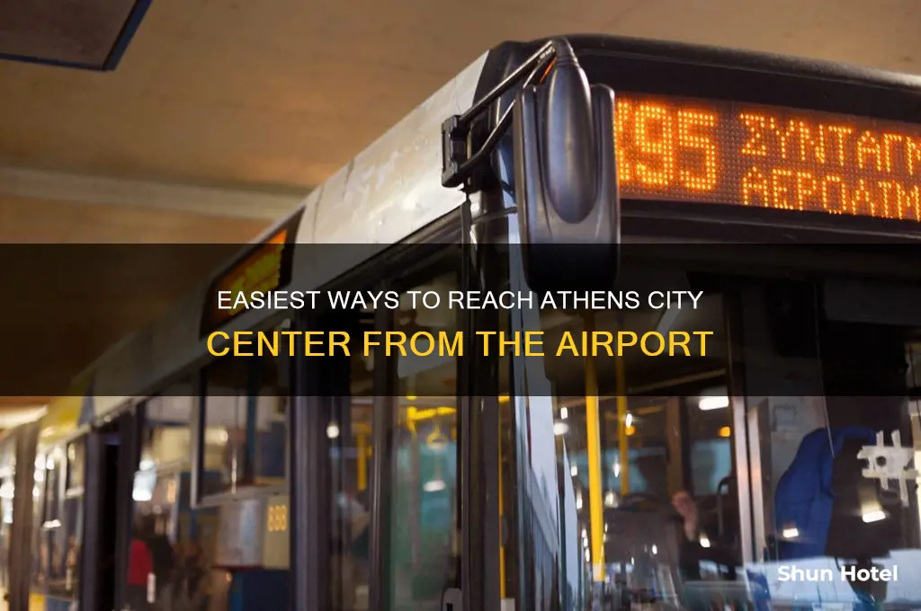 how to get to city center from athens airport