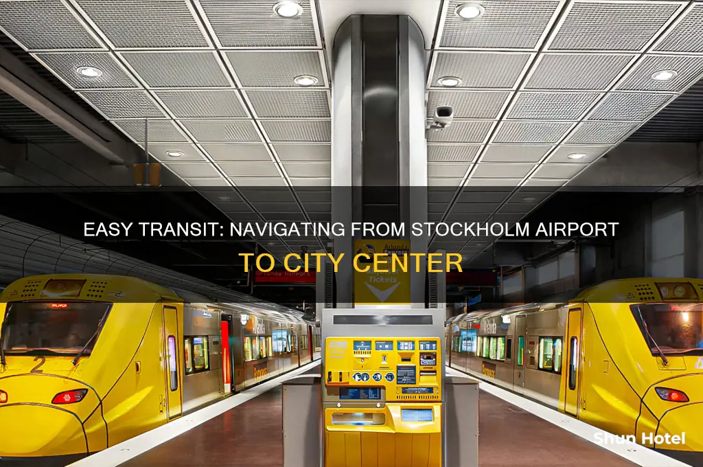 how to get to city center from stockholm airport