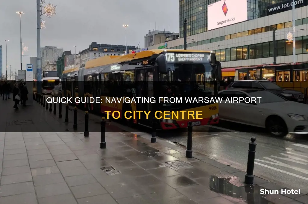 how to get to city centre from warsaw airport