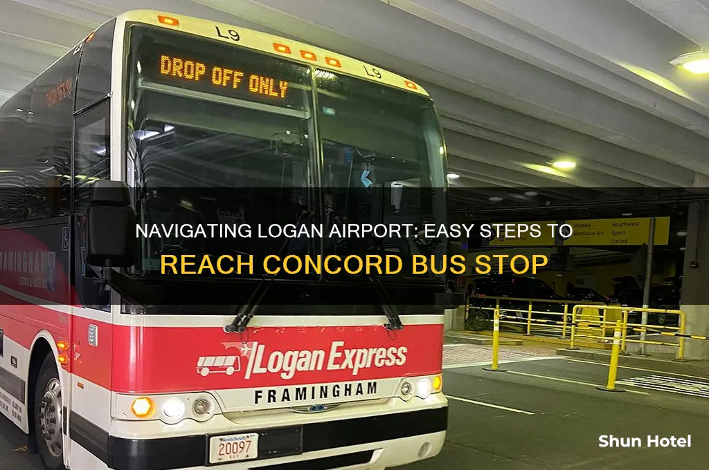 how to get to concord bus stop at logan airport