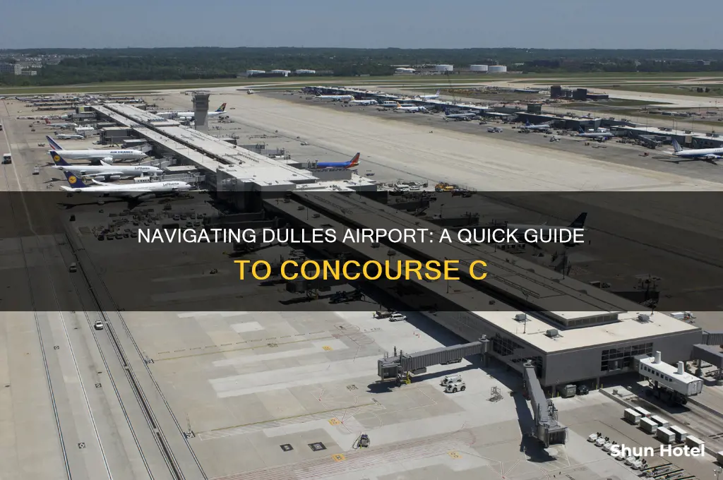 how to get to concourse c dulles airport