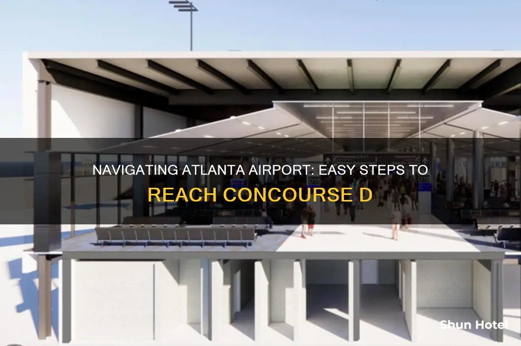 how to get to concourse d at atlanta airport