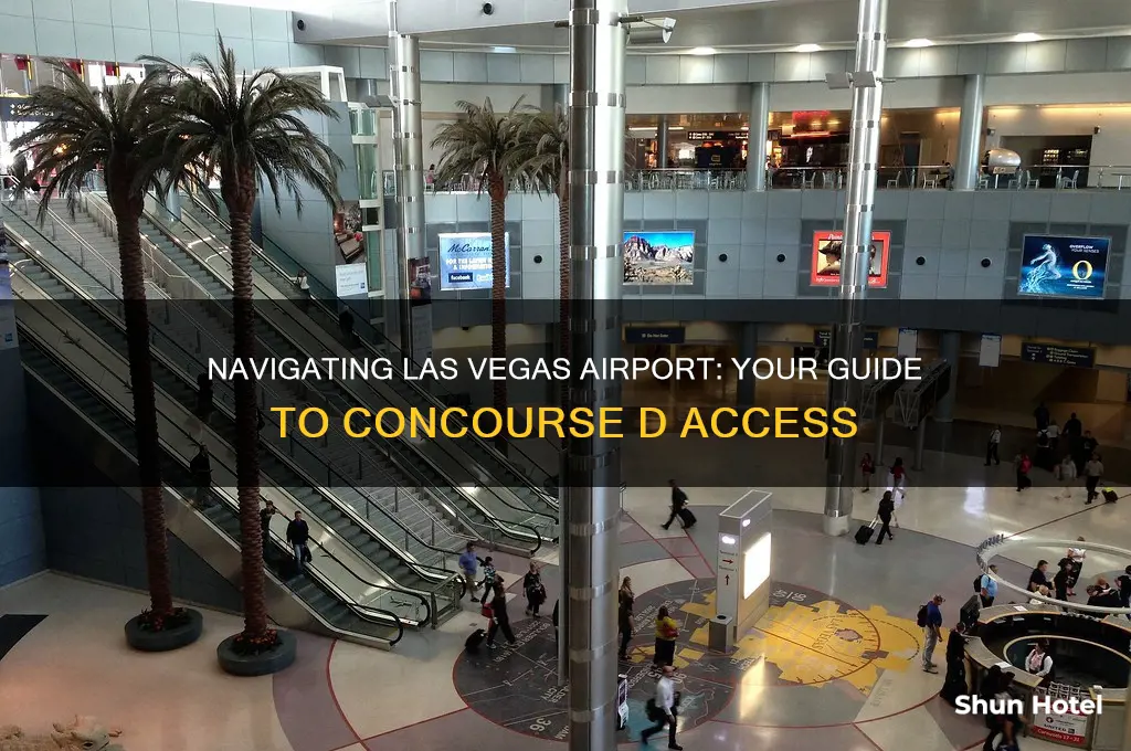 how to get to concourse d las vegas airport