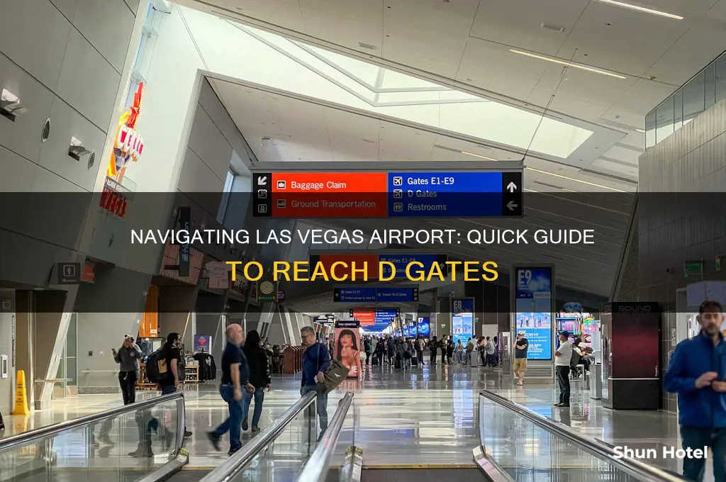 how to get to d gates at las vegas airport