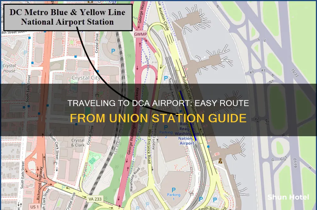 how to get to dca airport from union station