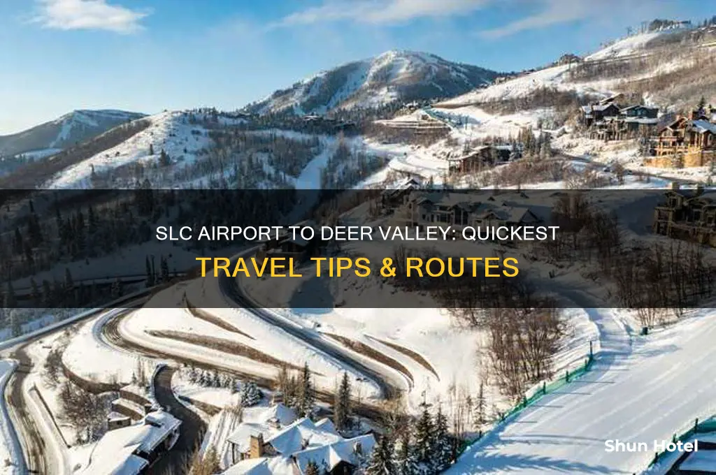 how to get to deer valley from slc airport