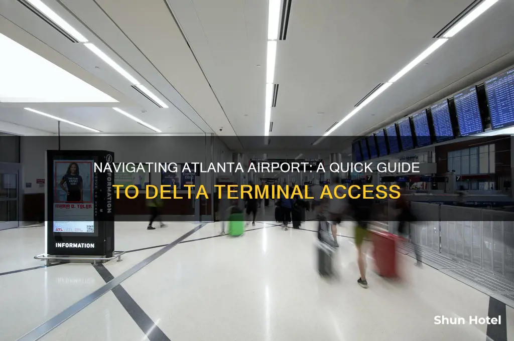 how to get to delta terminal at atlanta airport
