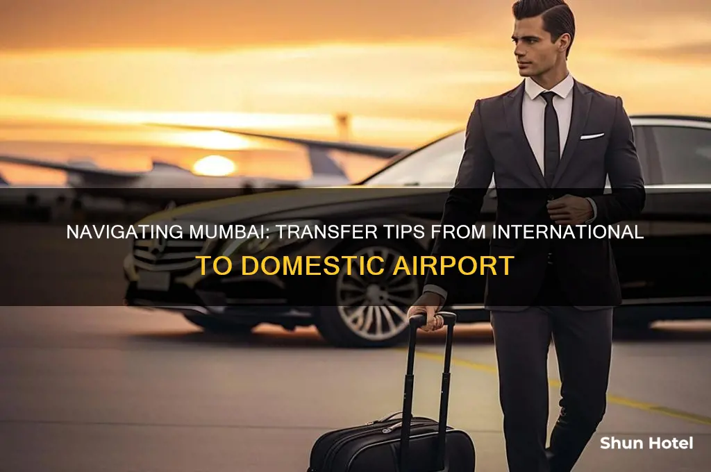 how to get to demostic mubai airport from international airport
