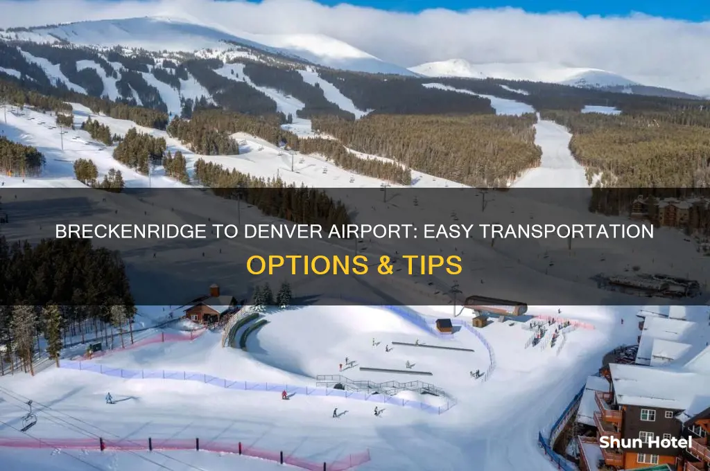 how to get to denver airport from breckenridge