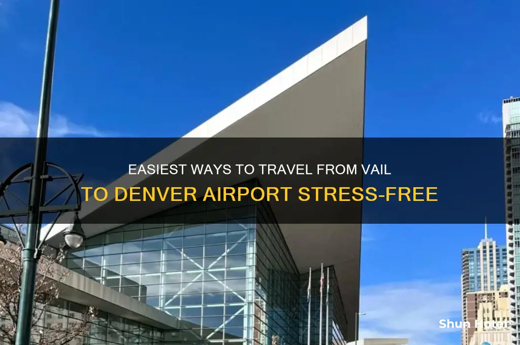 how to get to denver airport from vail