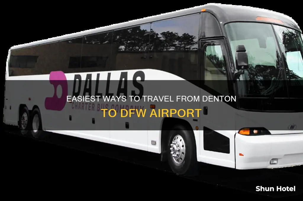 how to get to dfw airport from denton