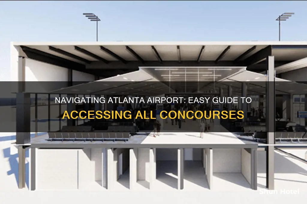 how to get to different concourses at atlanta airport