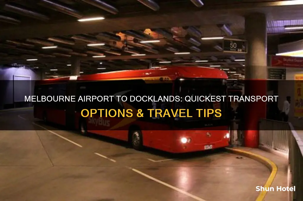 how to get to docklands from melbourne airport