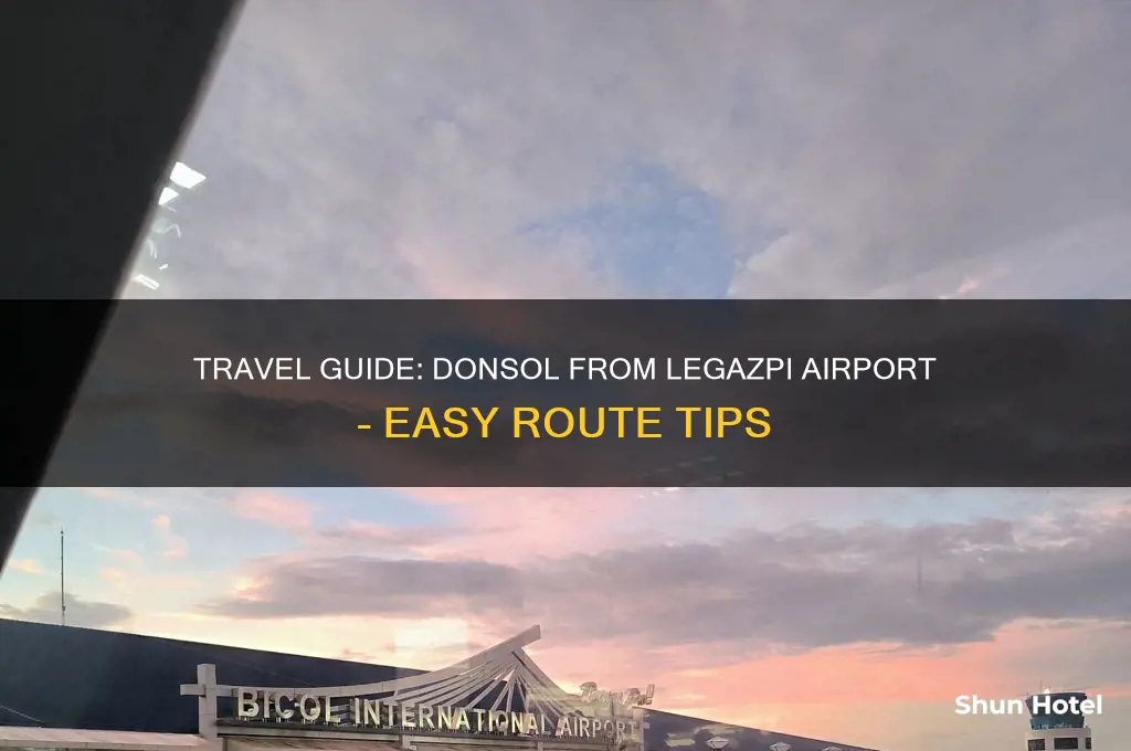 how to get to donsol from legazpi airport