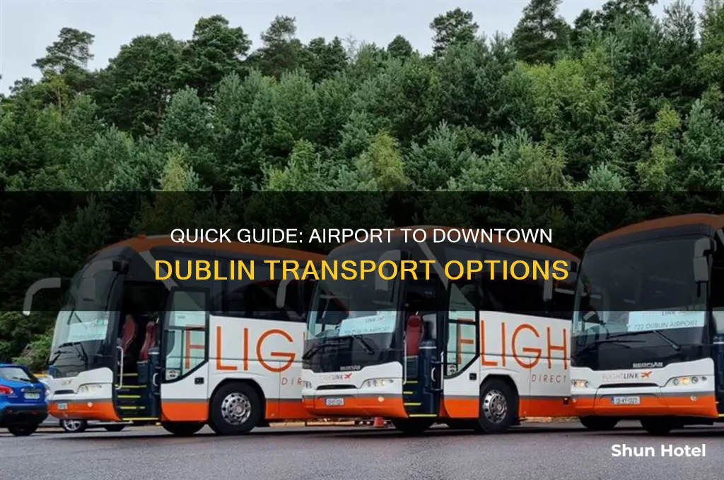 how to get to downtown dublin from airport