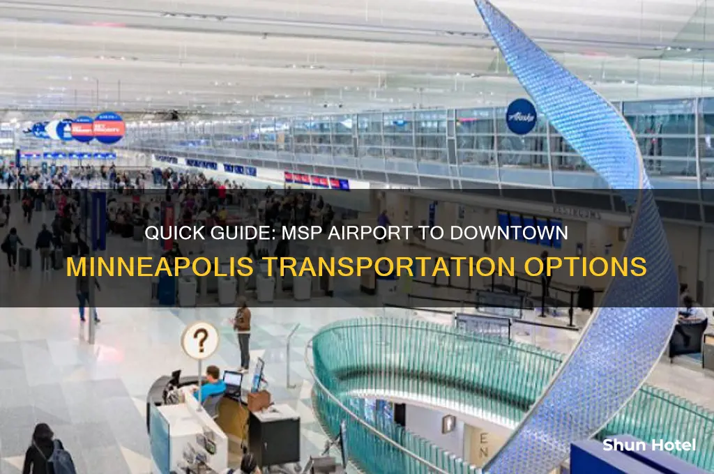 how to get to downtown minneapolis from airport