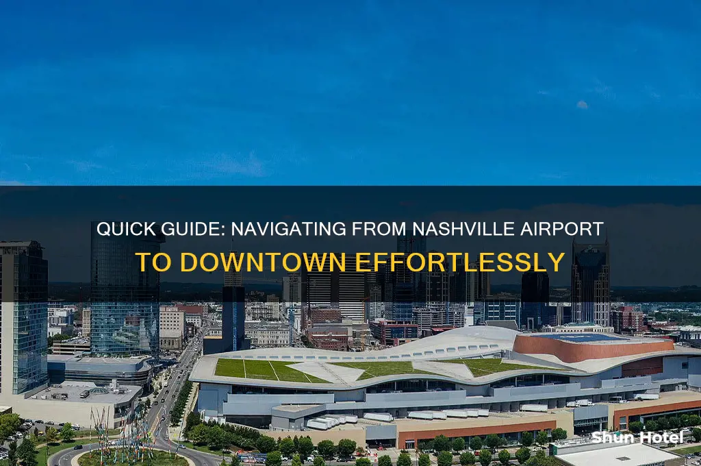 how to get to downtown nashville from airport