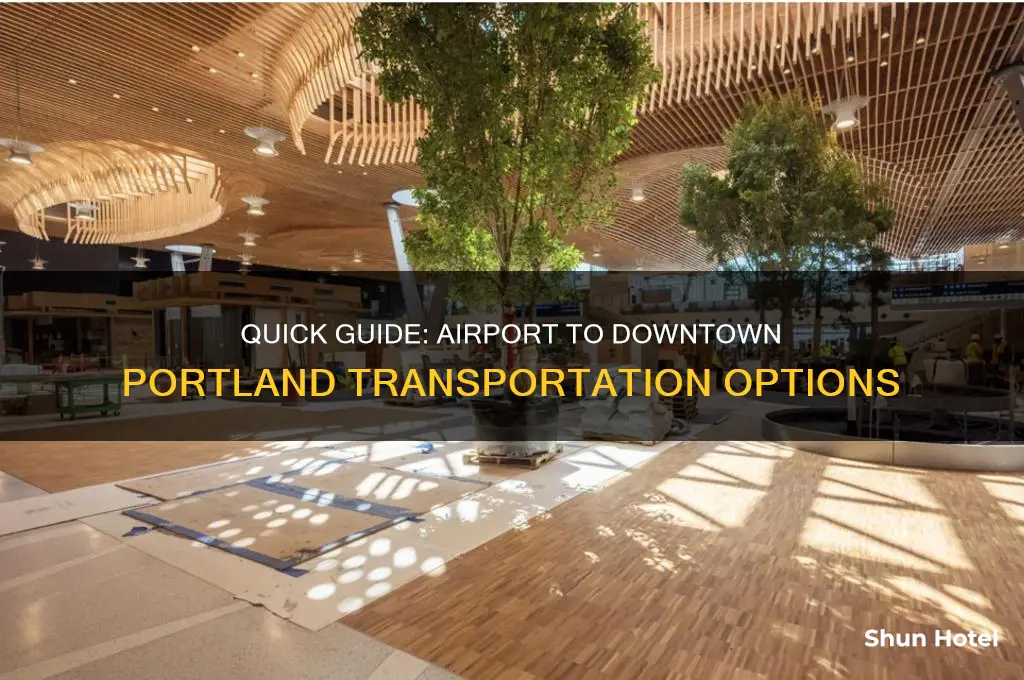 how to get to downtown portland from airport