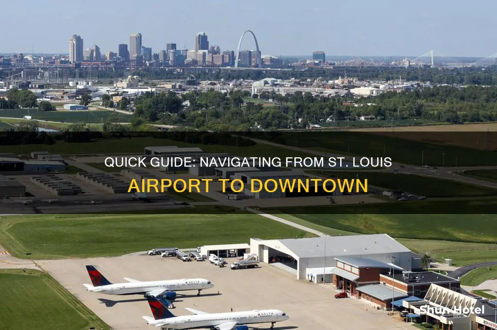 how to get to downtown st louis from airport
