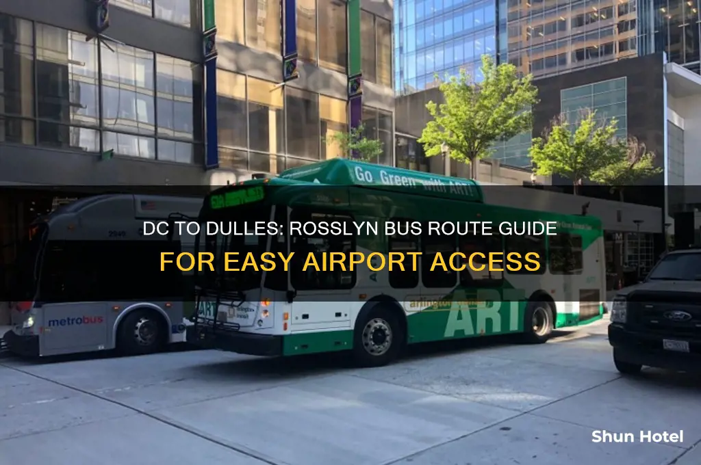 how to get to dulles airport from dc rosslyn bus
