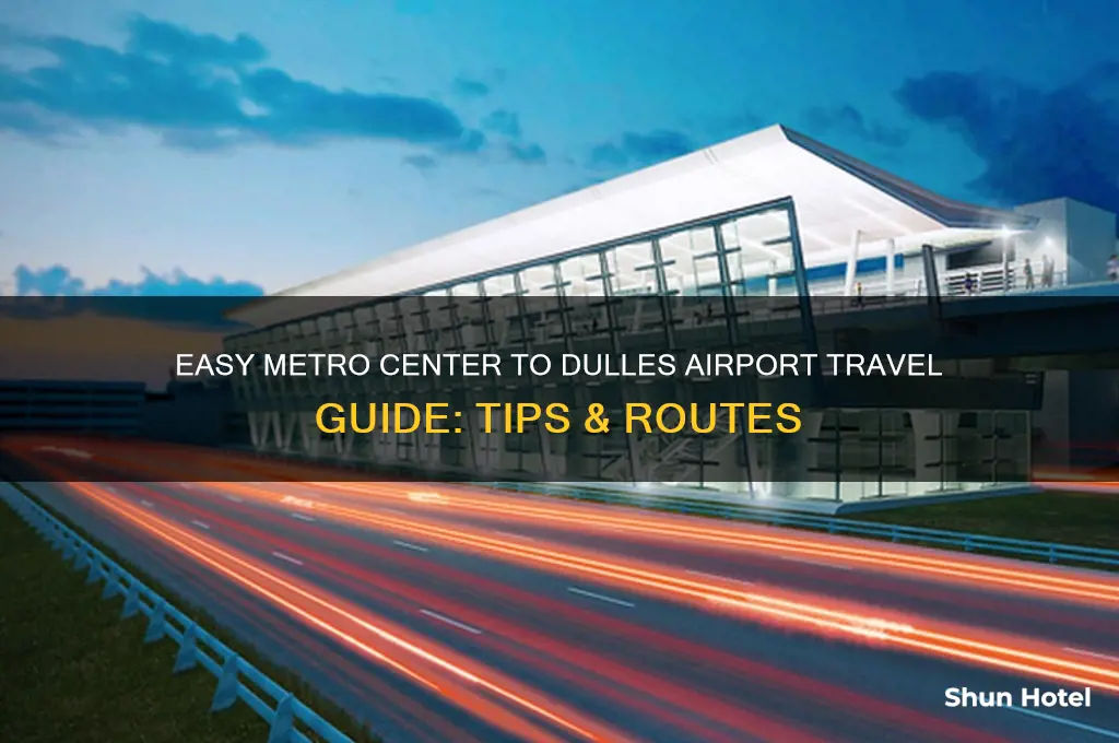 how to get to dulles airport from metro center