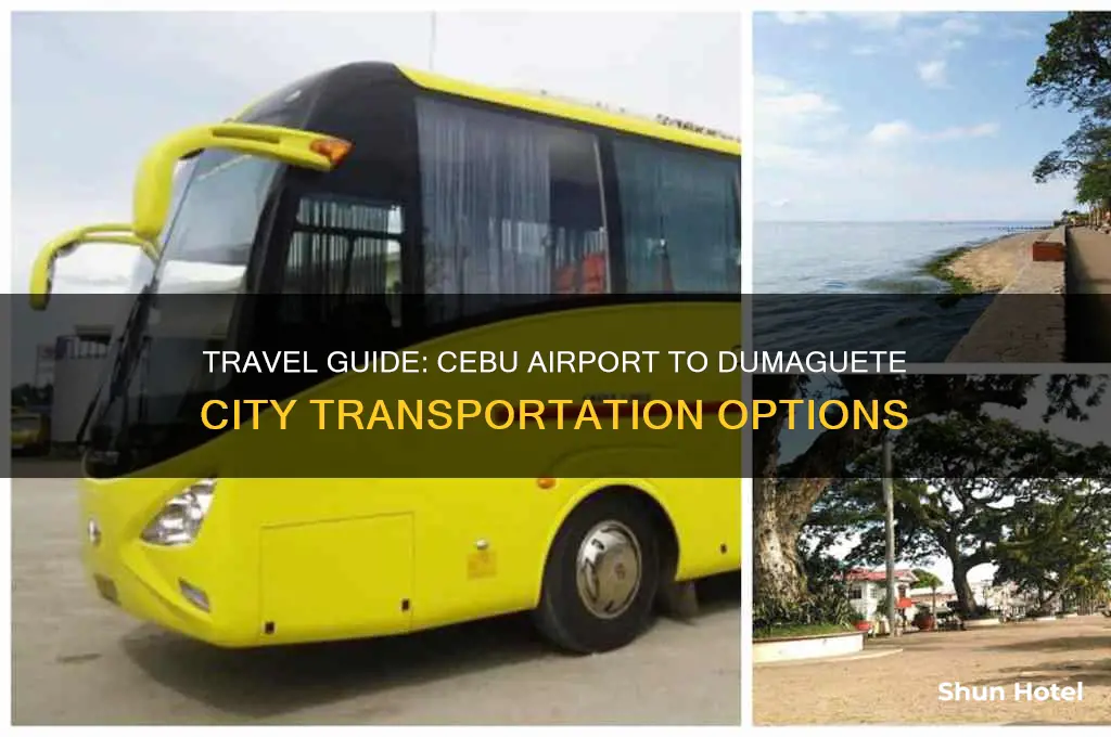 how to get to dumaguete from cebu airport