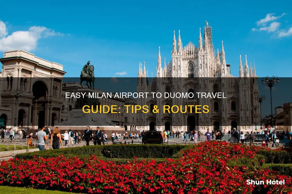 how to get to duomo from milan airport