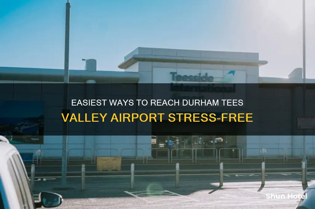 how to get to durham tees valley airport
