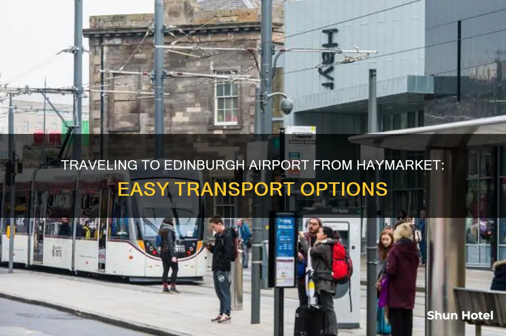 how to get to edinburgh airport from haymarket