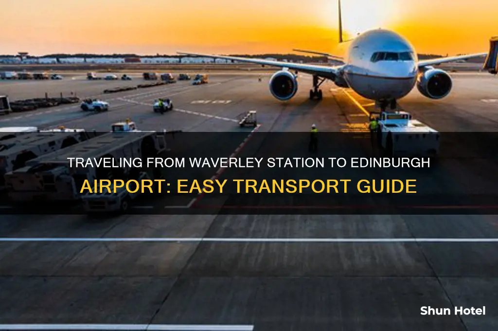 how to get to edinburgh airport from waverley station